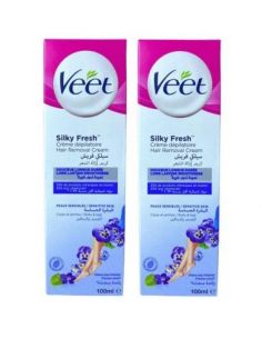 veet-pack-de-2-creme-depilatoire-silk-&-fresh-sensitive-2x100ml-image-1