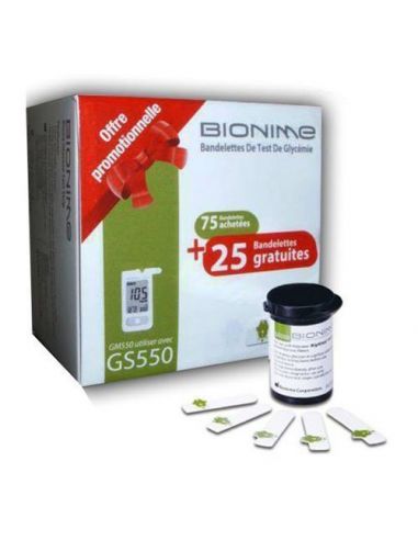 bionime-bandelettes-glycemie-boite-de-100-promotion-75+25-gratuit-image-1
