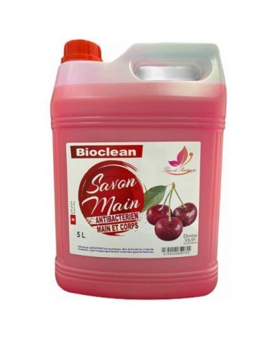 bio-clean-savon-liquide-antibacterien-cerise-5-litres-image-1