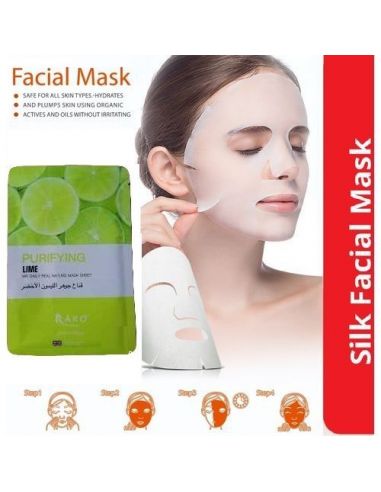 rako-masque-tissu-facial,-purifiant-a-l'extrait-du-citron-vert-image-1