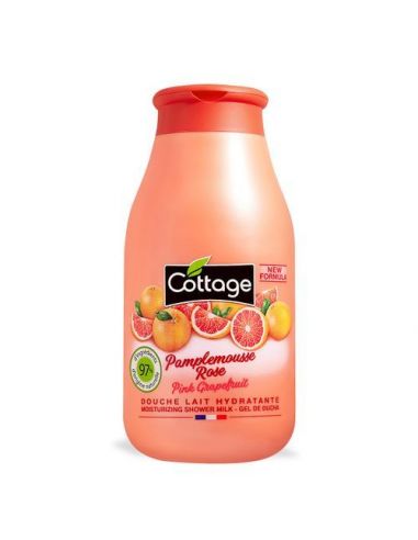 cottage-gel-douche-lait-hydratant-97%-d’ingredients-d’origine-naturelle-pamplemousse-rose-250-ml-image-1