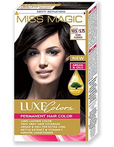 Miss Magic Teinture pour cheveux couleur cuivre foncé Hair Colour avec argan